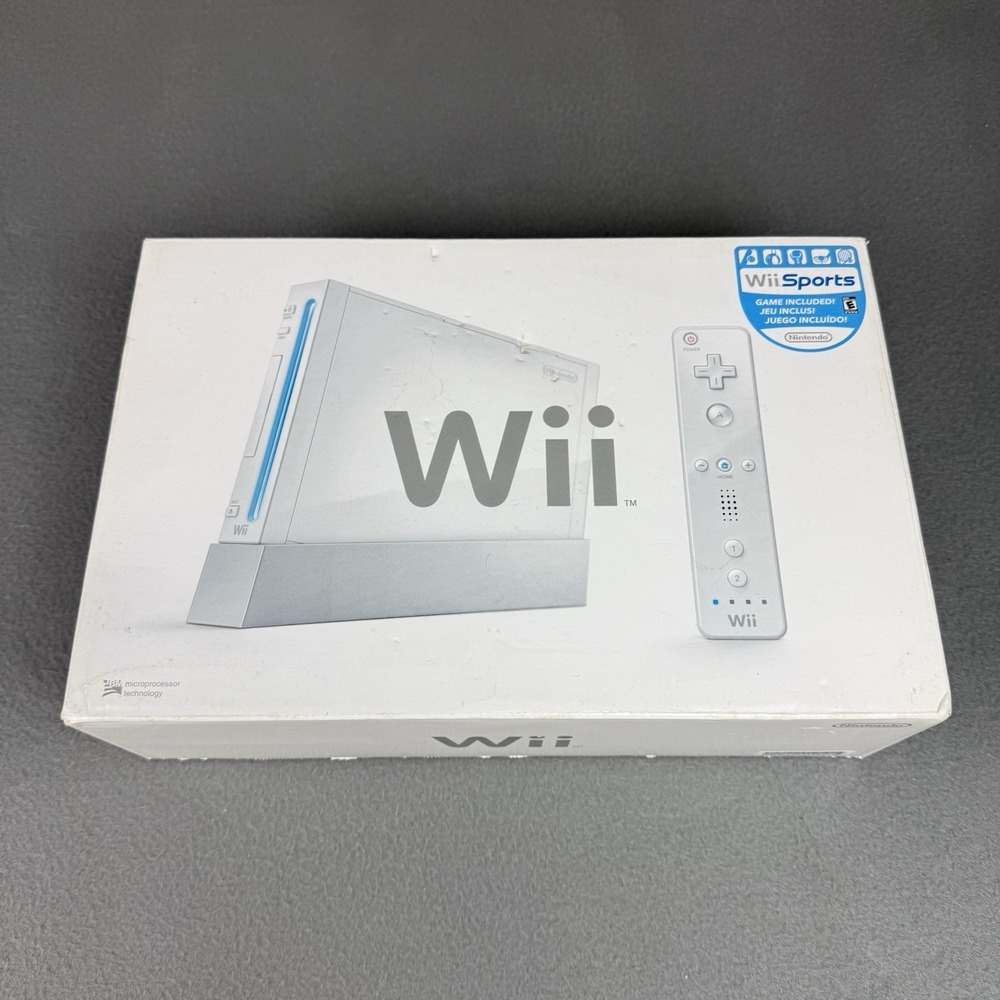 Nintendo Wii White Console Empty Box W/ inserts BOX ONLY (No Console)